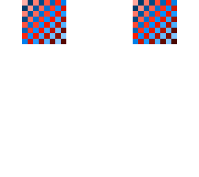 blue and red head