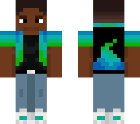 blue green gamer boy