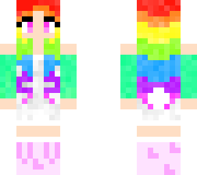cute rainbow rabbit kawaii