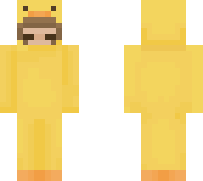 girl in a duck onesie