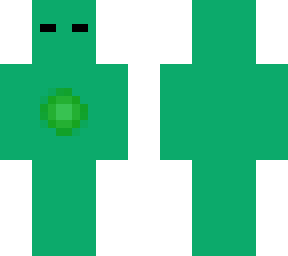 green alien man