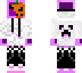 purple gamer slime with pumpkin mask