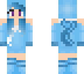 vaporeon girl with hoodie
