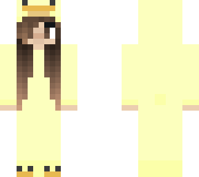 (not entirely mine) girl in duck onesie