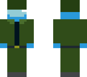 among us character with army outfit with mincrewmate