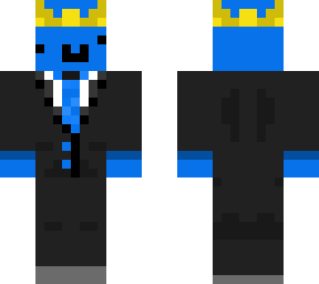 blue derp in a suit