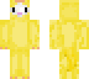 chubby bunny in a ducky suit