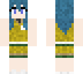 female byleth fire emblem: three houses (blue hair, golden deer loungewear)
