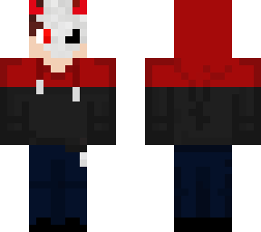 half skull devil boy