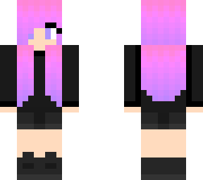 pink haired girl