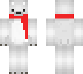 polar bear with scarf