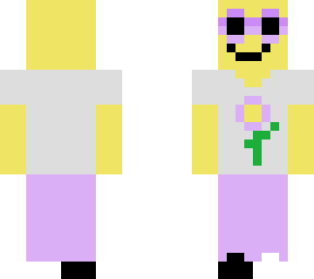 slim backward flower man