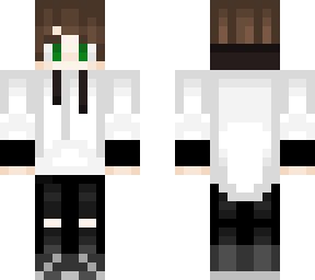 Black and white hoodie | Minecraft Skin