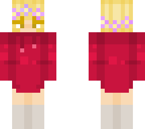 blonde hoodie girl