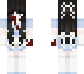 blu halloween maid (blood only mine, skin not mine)