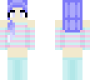 girl in cotton candy outfit