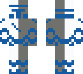 half white half grey knight