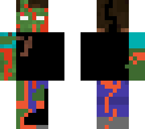 herobrine but cursed and zombified and human