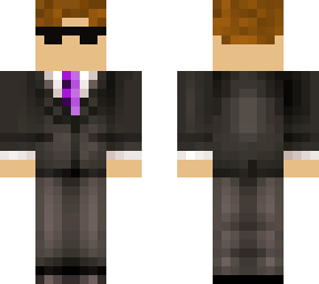 man with purple tie