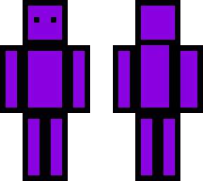 purple block man