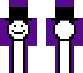 purple hat man