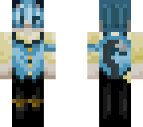 simon (light blue vest) ears and tail
