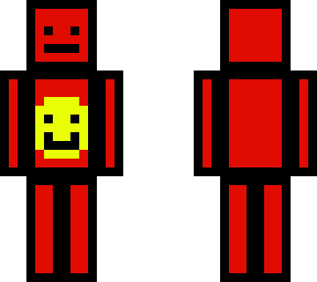 smiley face red robot