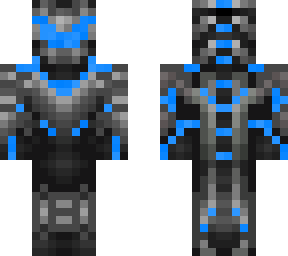 the blue omega suit.