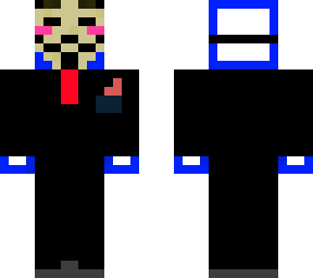 the hacker (blue outline optional mask and jacket)