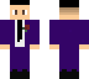 traje morado