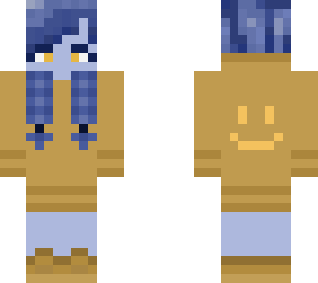 a blue person
