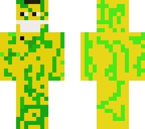 banana with green stripes and a mask