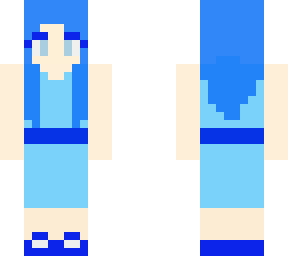 blue dress girl