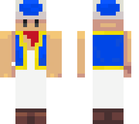 blue toad with red bandana