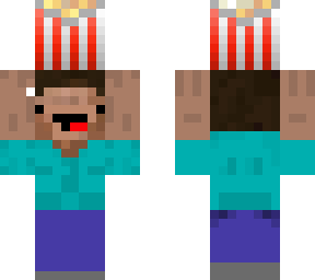 child with popcorn