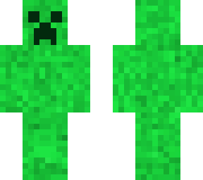 emerald creeper (easiest skin)