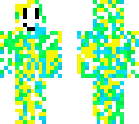 ink - yellow green and blue