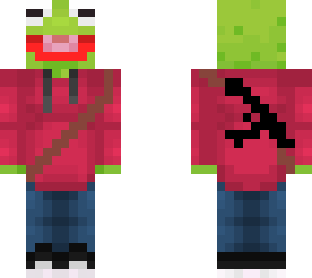 kermit with gun on back