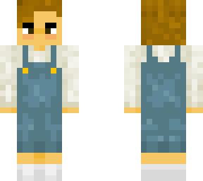 knitted jumper and dungarees