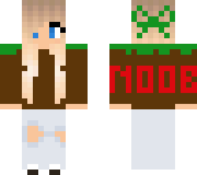 my noob friend who thinks she is the best at minecraft