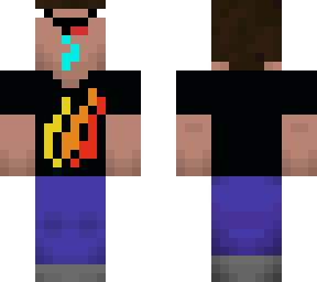 noob wearing fire merch