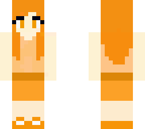 orange dress girl