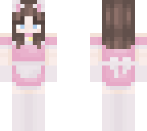 pink neko maid (created by oliviamadison14)