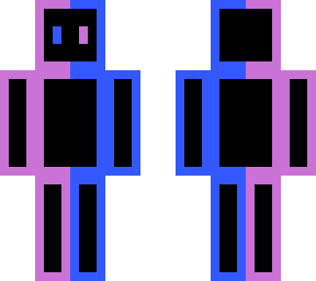 purple&blue colorblock