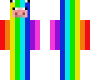 rainbow eye thing pig
