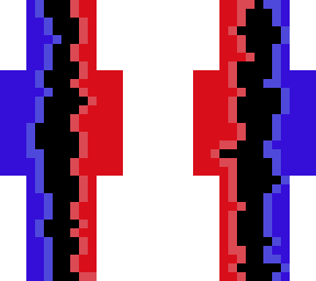 red and blue mix