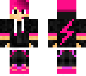 verso re-editada da skin de blusa rosa com luva de gang'ster
