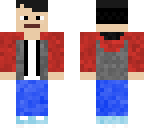 young boy with red sweater