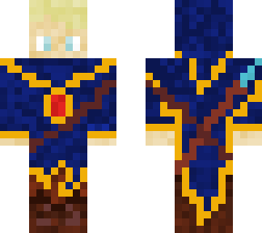 young wizard with blue cloak