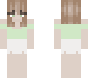 aesthetic pastel green girl